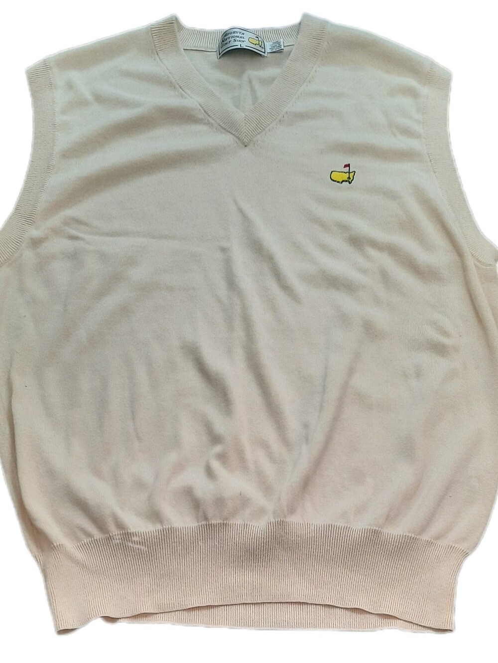 Augusta National Golf Shop Masters mens yellow sweater vest size Large
